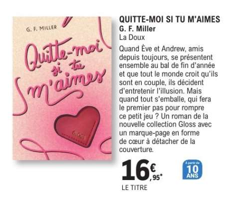 QUITTE-MOI SI TU M'AIMES