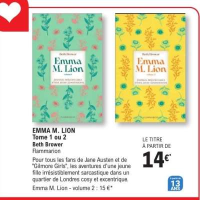 EMMA M. LION Tome 1 ou 2