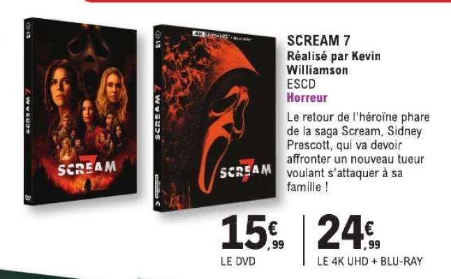 SCREAM 7 LE DVD