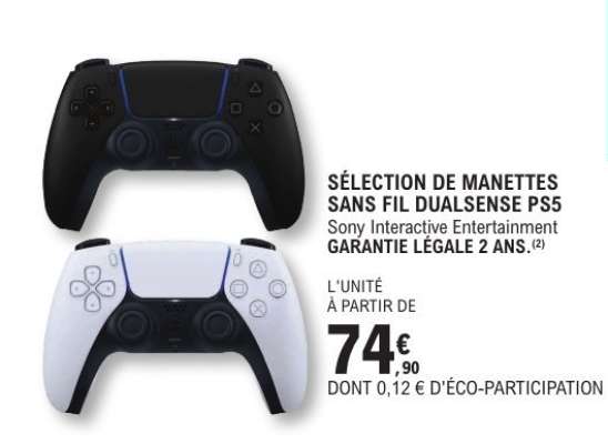 SÉLECTION DE MANETTES SANS FIL DUALSENSE PS5