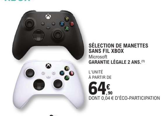SÉLECTION DE MANETTES SANS FIL XBOX