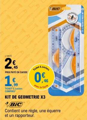 KIT DE GEOMETRIE X3