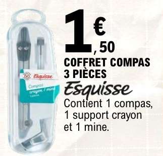 COFFRET COMPAS 3 PIÈCES