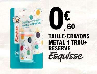 Taille-crayons metal 1 trou + réserve