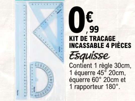 Kit de traçage incassable 4 pièces