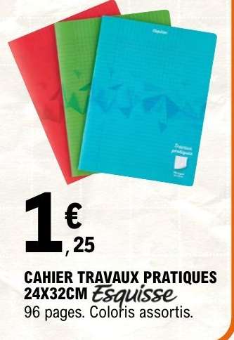 CAHIER TRAVAUX PRATIQUES 24X32CM Esquisse