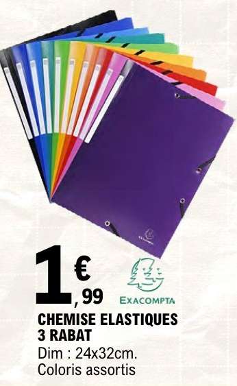 CHEMISE ELASTIQUES 3 RABAT
