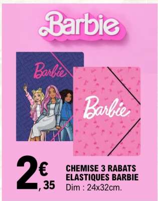 CHEMISE 3 RABATS ELASTIQUES BARBIE