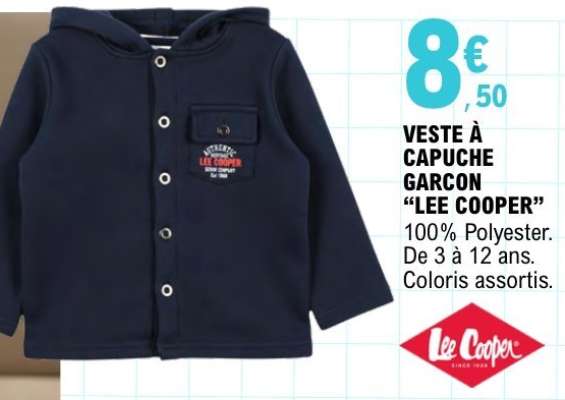 VESTE À CAPUCHE GARCON “LEE COOPER”