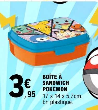 BOÎTE À SANDWICH POKÉMON