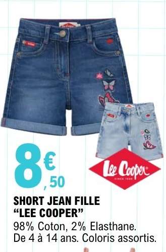 SHORT JEAN FILLE 'LEE COOPER'