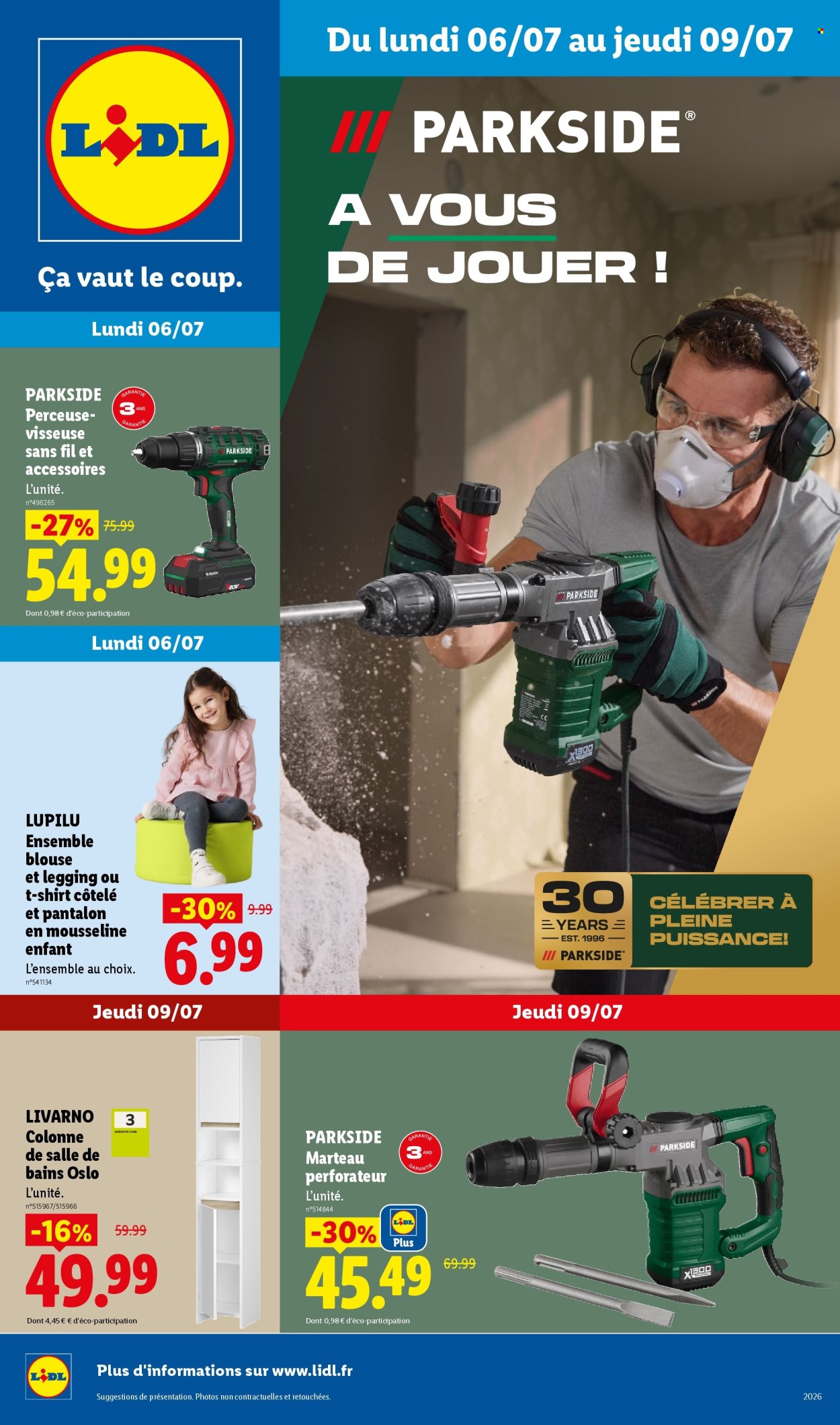 Catalogue Lidl - 06/07/2026 - 09/07/2026. Page 1
