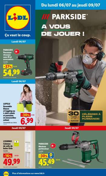 Catalogue Lidl - 06/07/2026 - 09/07/2026.