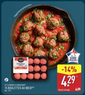 15 Boulettes au Bœuf