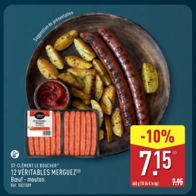 12 VÉRITABLES MERGUEZ