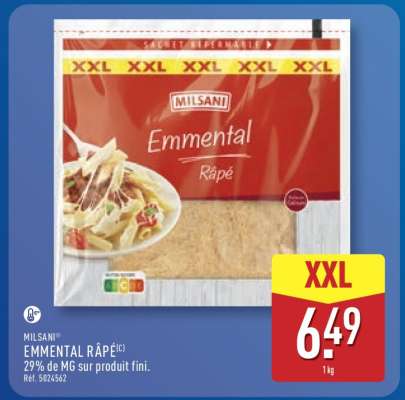 MILSANI Emmental Râpé