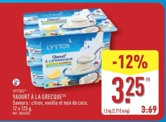 LYTTOS YAOURT À LA GRECQUE