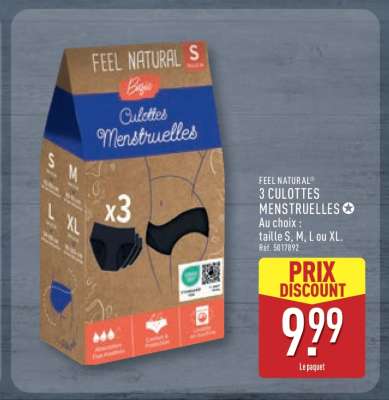3 CULOTTES MENSTRUELLES