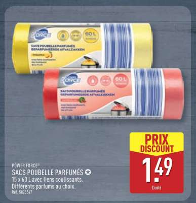 POWER FORCE® SACS POUBELLE PARFUMÉS