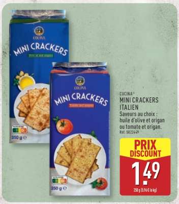 MINI CRACKERS ITALIEN