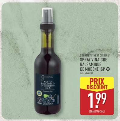 GOURMET FINEST CUISINE SPRAY VINAIGRE BALSAMIQUE DE MODÈNE IGP