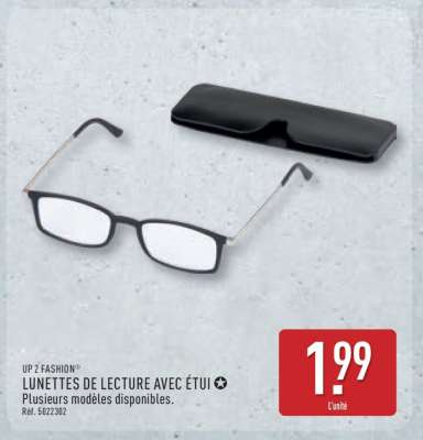Lunettes de lecture avec étui