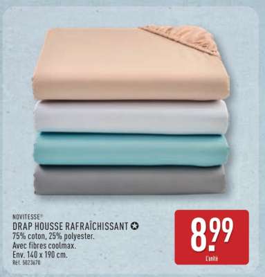 NOVITESSE® DRAP HOUSSE RAFRAÎCHISSANT