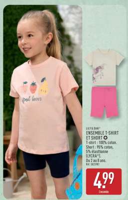 ENSEMBLE T-SHIRT ET SHORT