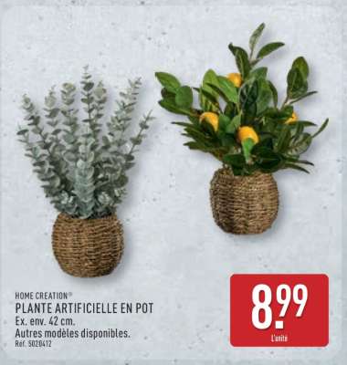 HOME CREATION® PLANTE ARTIFICIELLE EN POT
