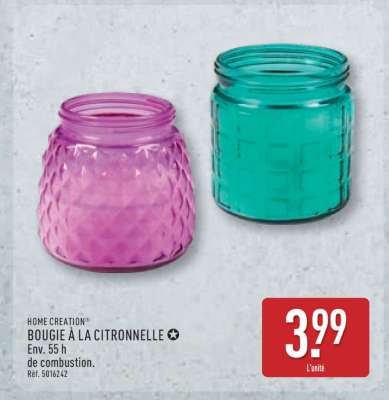 BOUGIE À LA CITRONNELLE