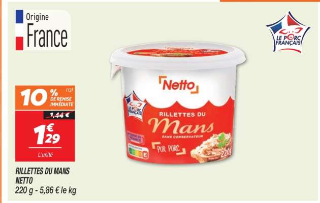 RILLETTES DU MANS NETTO