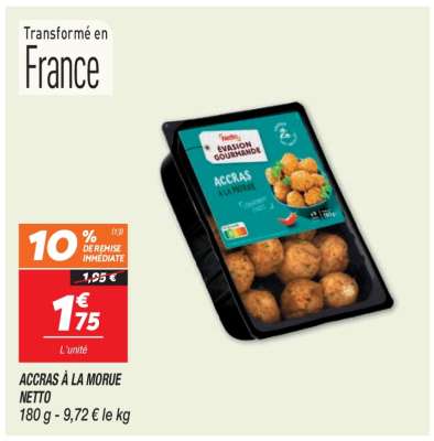 ACCRAS À LA MORUE NETTO