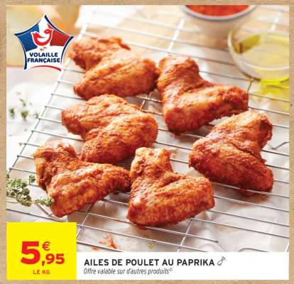 AILES DE POULET AU PAPRIKA