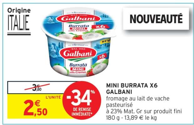 MINI BURRATA X6 GALBANI