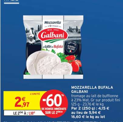 MOZZARELLA BUFALA GALBANI