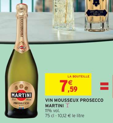 VIN MOUSSEUX PROSECCO MARTINI