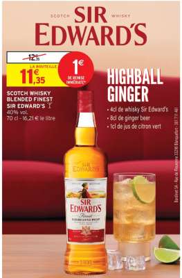 Scotch Whisky Blended Finest Sir Edward's