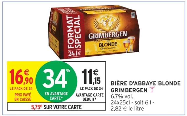 BIÈRE D'ABBAYE BLONDE GRIMBERGEN