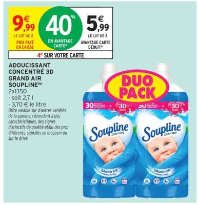 ADOUCISSANT CONCENTRÉ 3D GRAND AIR SOUPLINE