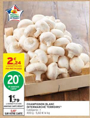 CHAMPIGNON BLANC INTERMARCHÉ TERROIRS