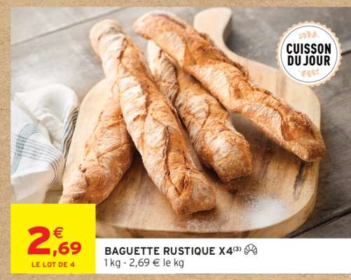 BAGUETTE RUSTIQUE X4