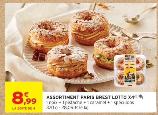 ASSORTIMENT PARIS BREST LOTTO X4