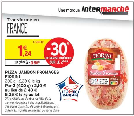 PIZZA JAMBON FROMAGES FIORINI