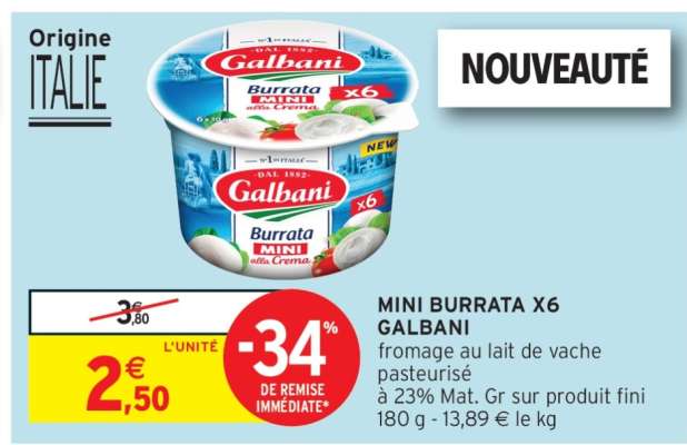 MINI BURRATA X6 GALBANI