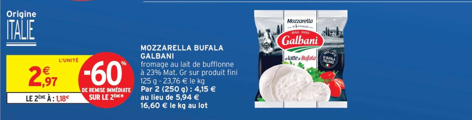 MOZZARELLA BUFALA GALBANI
