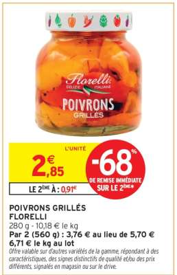 POIVRONS GRILLÉS FLORELLI