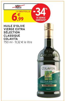 HUILE D'OLIVE VIERGE EXTRA SÉLECTION CLASSIQUE COLAVITA