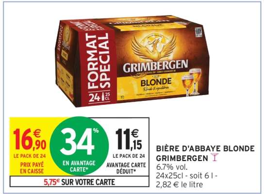 BIÈRE D'ABBAYE BLONDE GRIMBERGEN