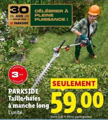 PARKSIDE Taille-haies à manche long