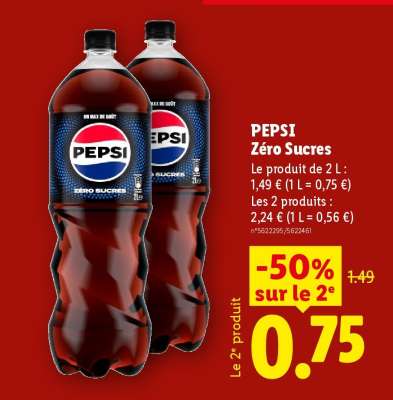 Pepsi Zéro Sucres